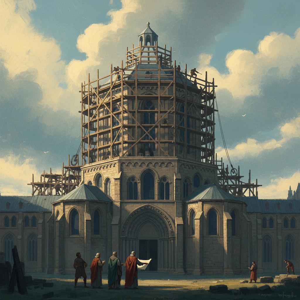 Aachen Cathedral — illustrated travel poster