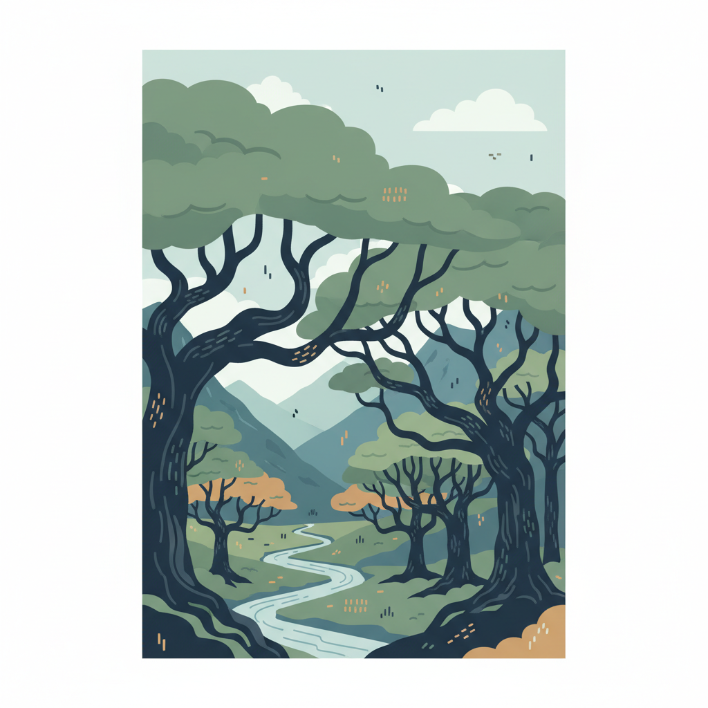 Ancient and Primeval Beech Forests of the Carpathians and Other Regions of Europe — illustrated travel poster
