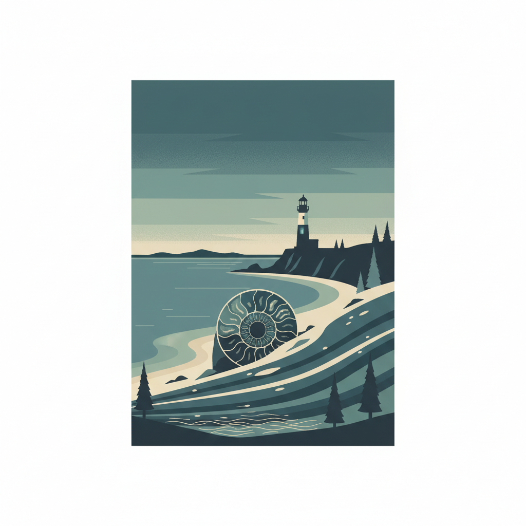 Anticosti — illustrated travel poster