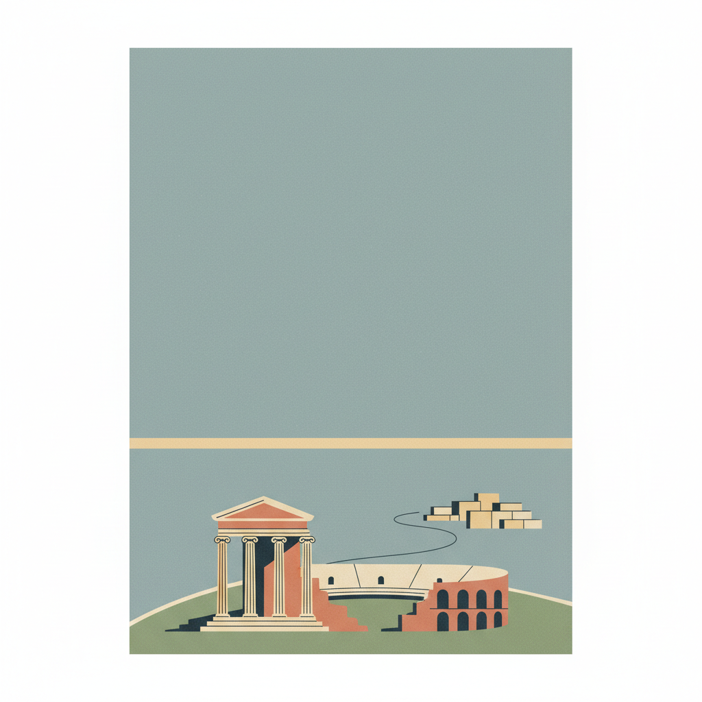 Aphrodisias — illustrated travel poster