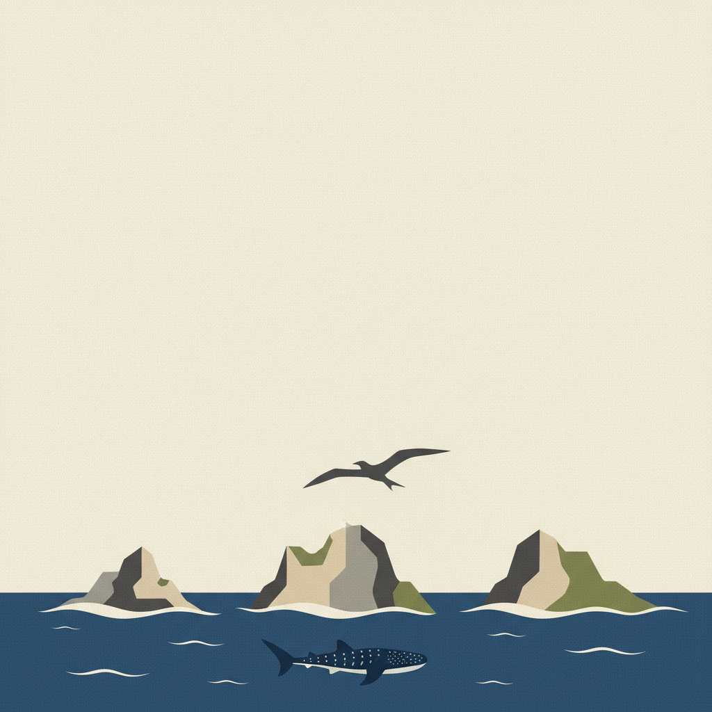 Archipiélago de Revillagigedo — illustrated travel poster