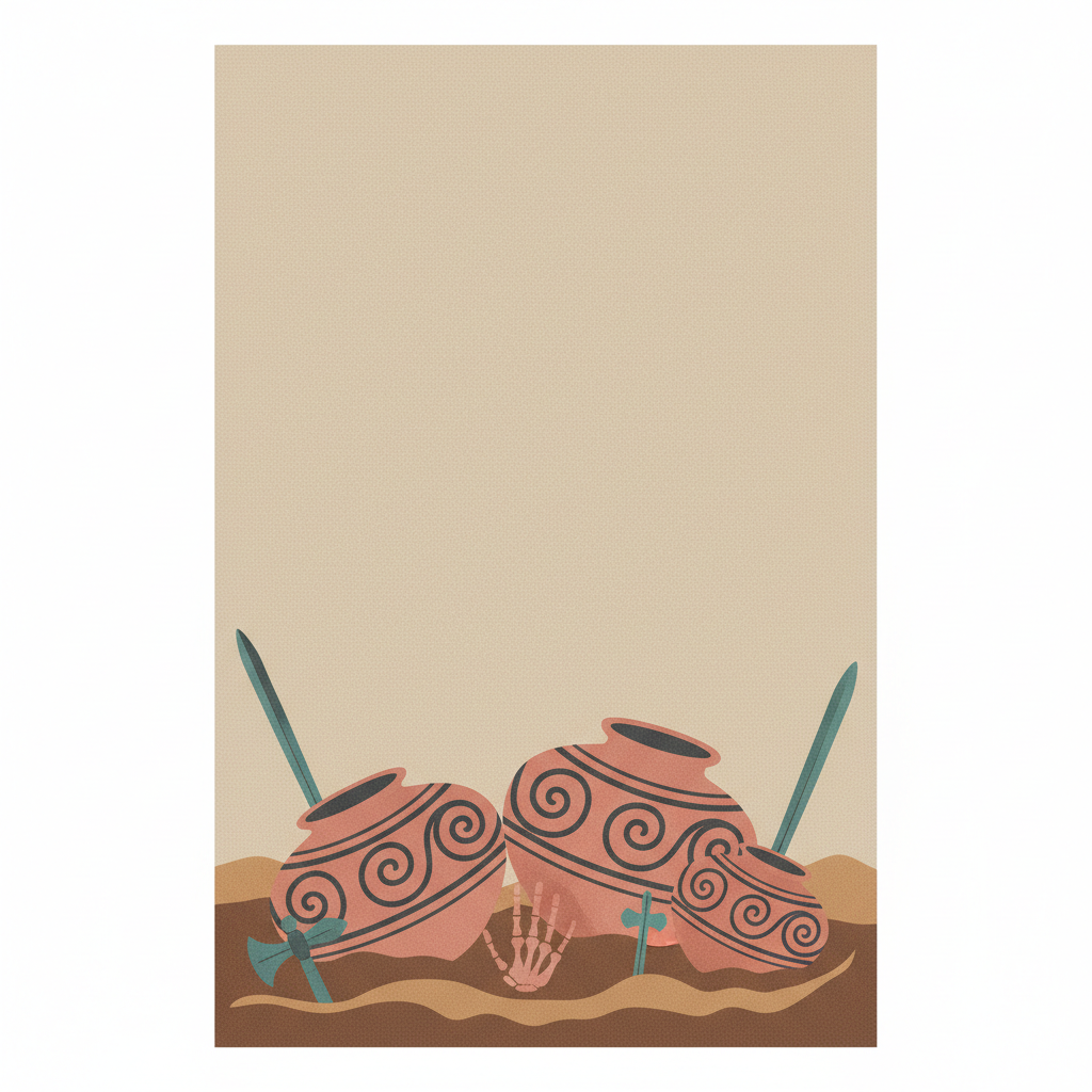 Ban Chiang Archaeological Site — illustrated travel poster