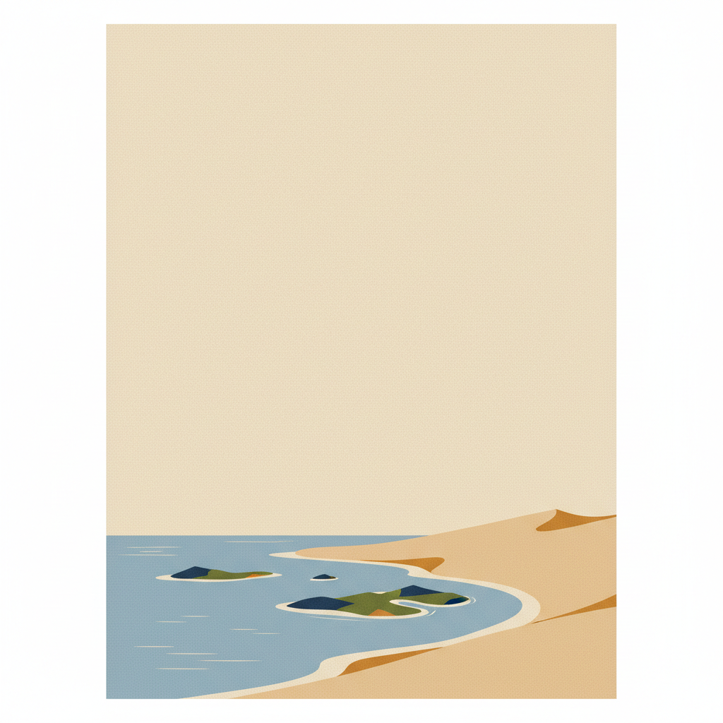 Banc d'Arguin National Park — illustrated travel poster