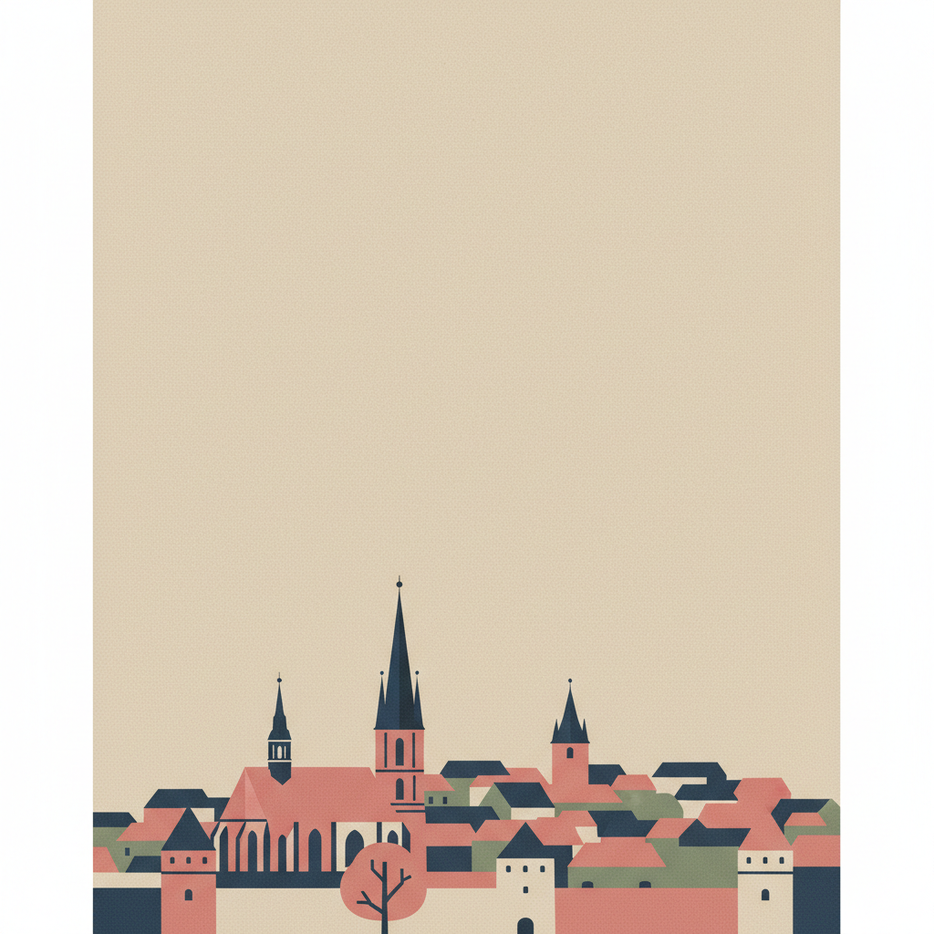 Bardejov Town Conservation Reserve — illustrated travel poster