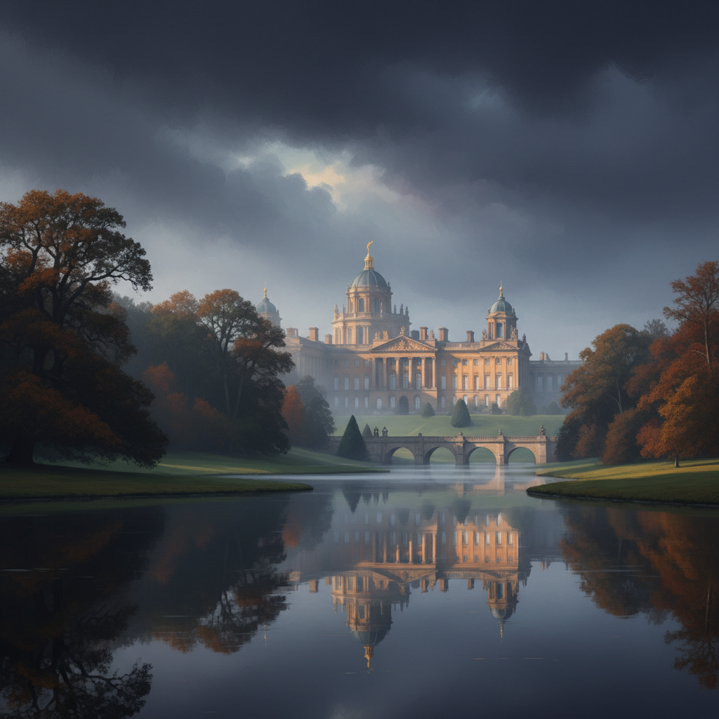 Blenheim Palace — illustrated travel poster