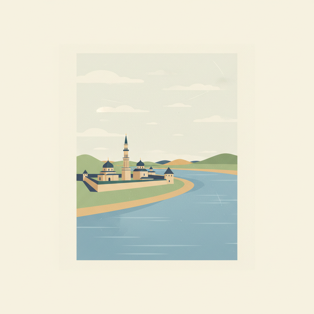Bolgar Historical and Archaeological Complex — illustrated travel poster