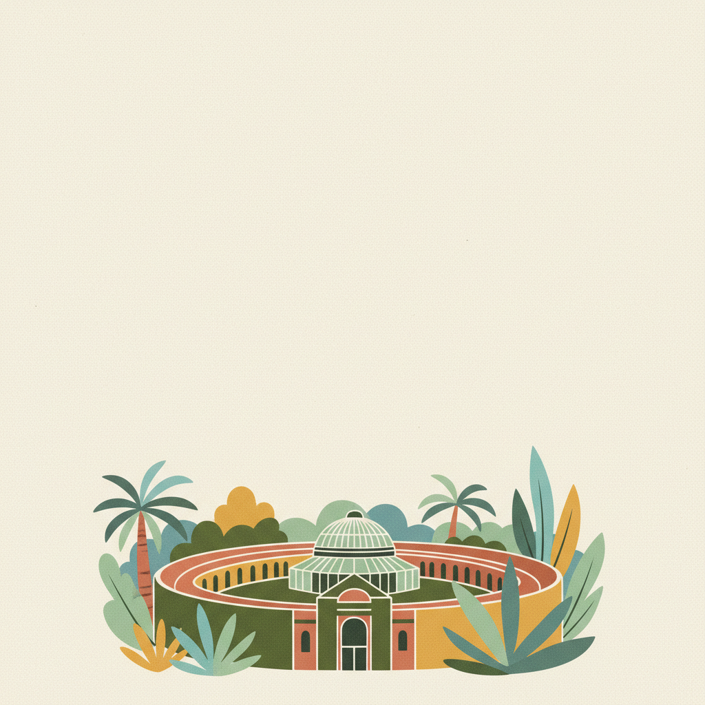 Botanical Garden (Orto Botanico), Padua — illustrated travel poster