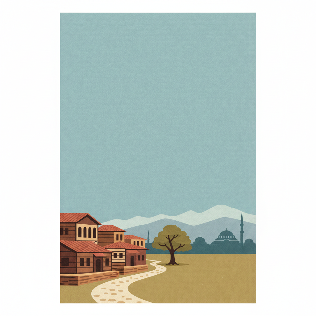 Bursa and Cumalıkızık: the Birth of the Ottoman Empire — illustrated travel poster