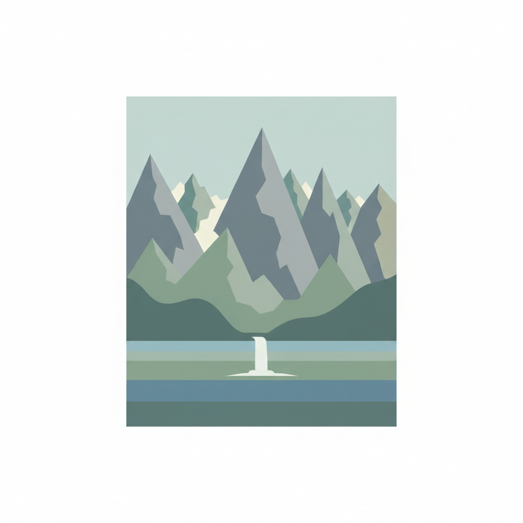 Canadian Rocky Mountain Parks — illustrated travel poster