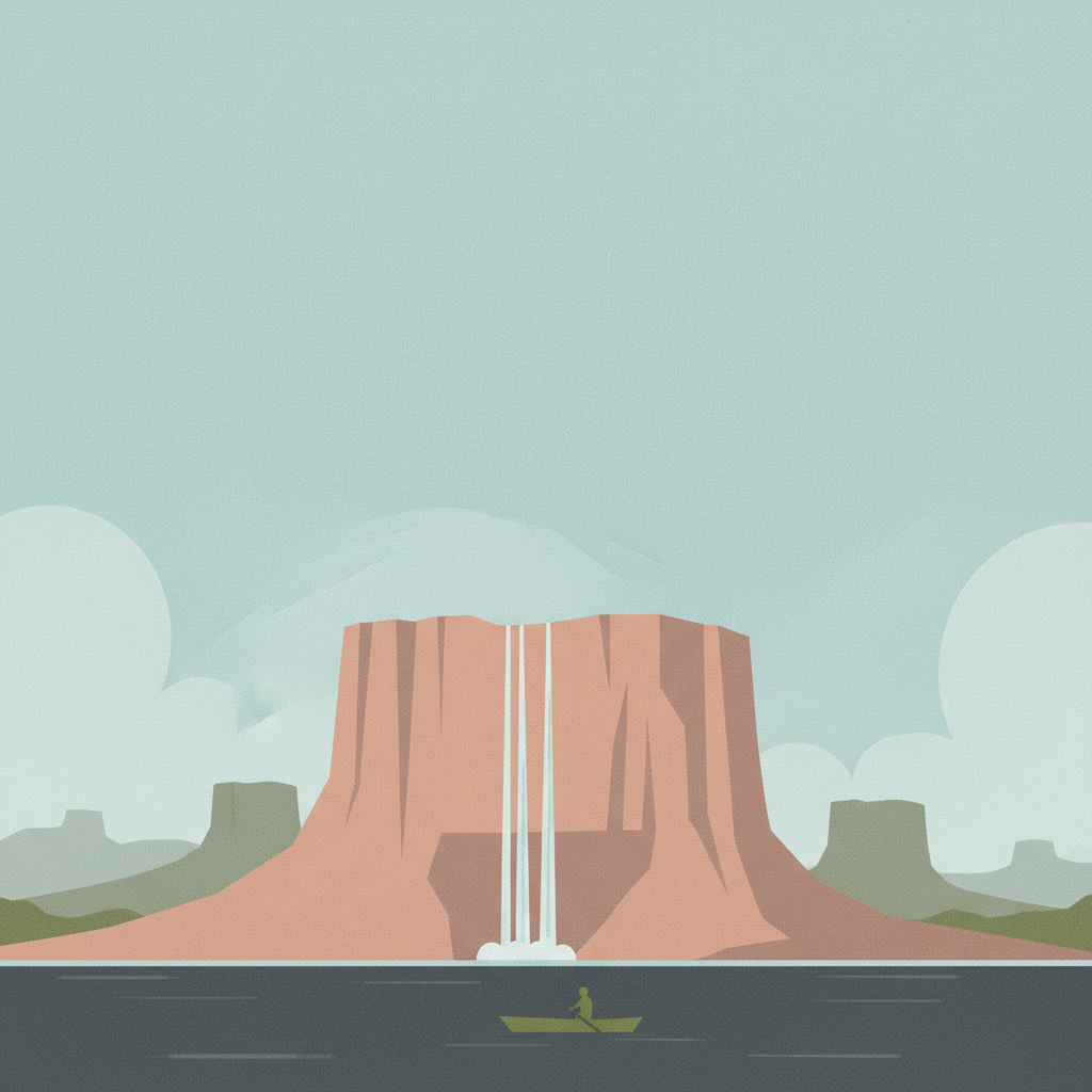 Canaima National Park — illustrated travel poster