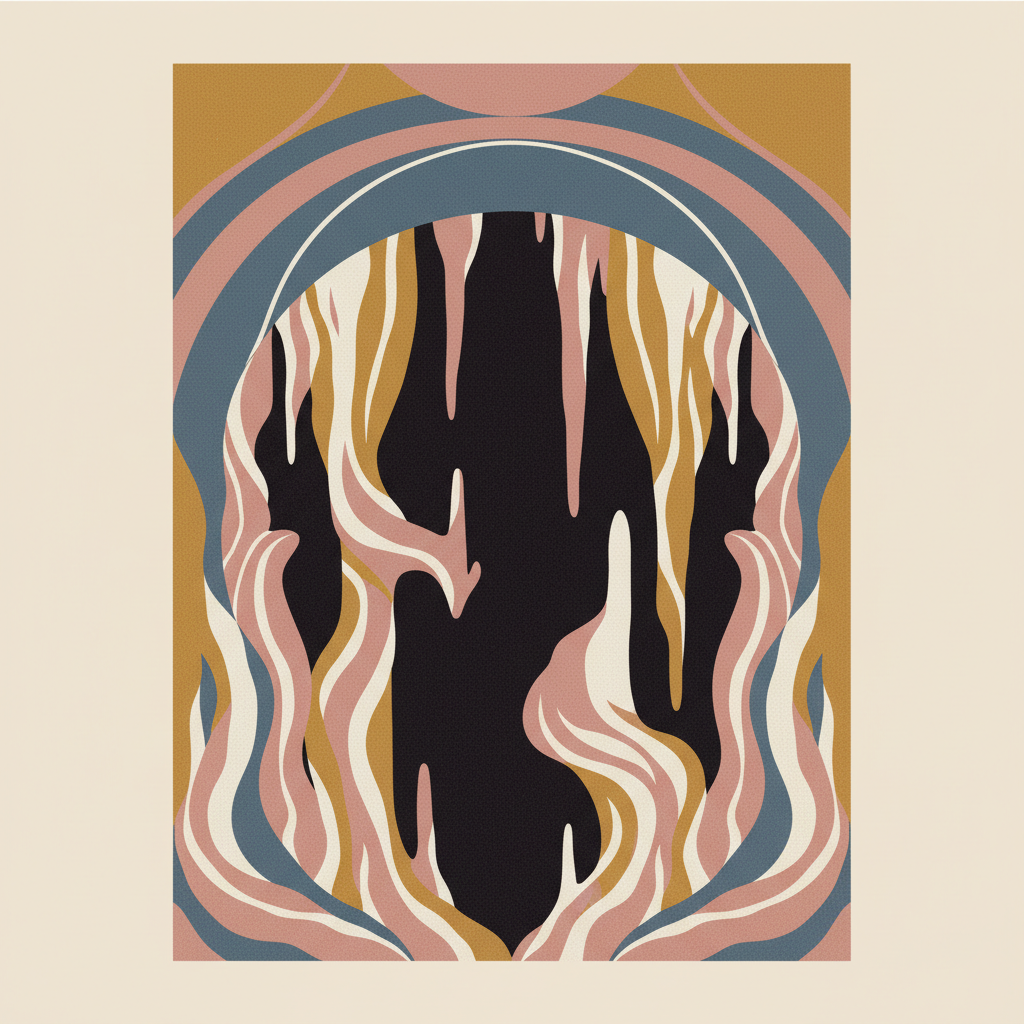 Carlsbad Caverns National Park — illustrated travel poster