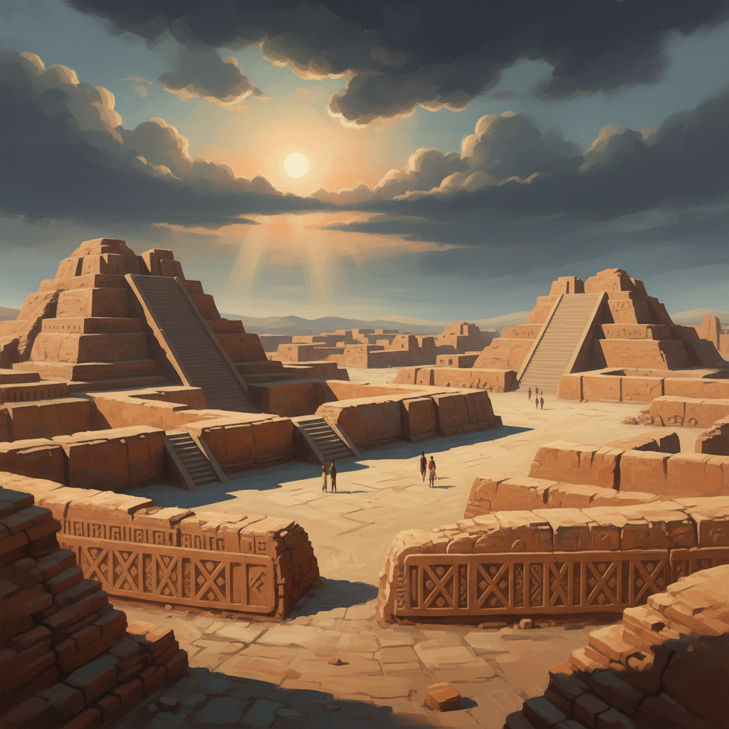 Chan Chan Archaeological Zone — illustrated travel poster