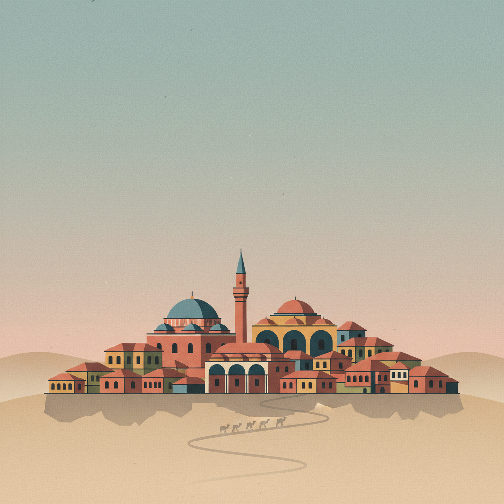 City of Safranbolu — illustrated travel poster