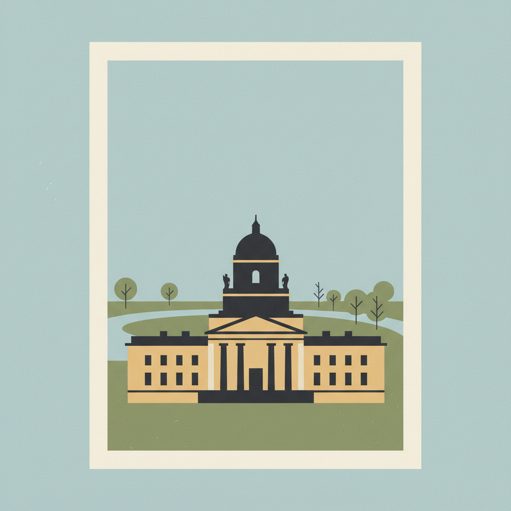 Classical Weimar — illustrated travel poster