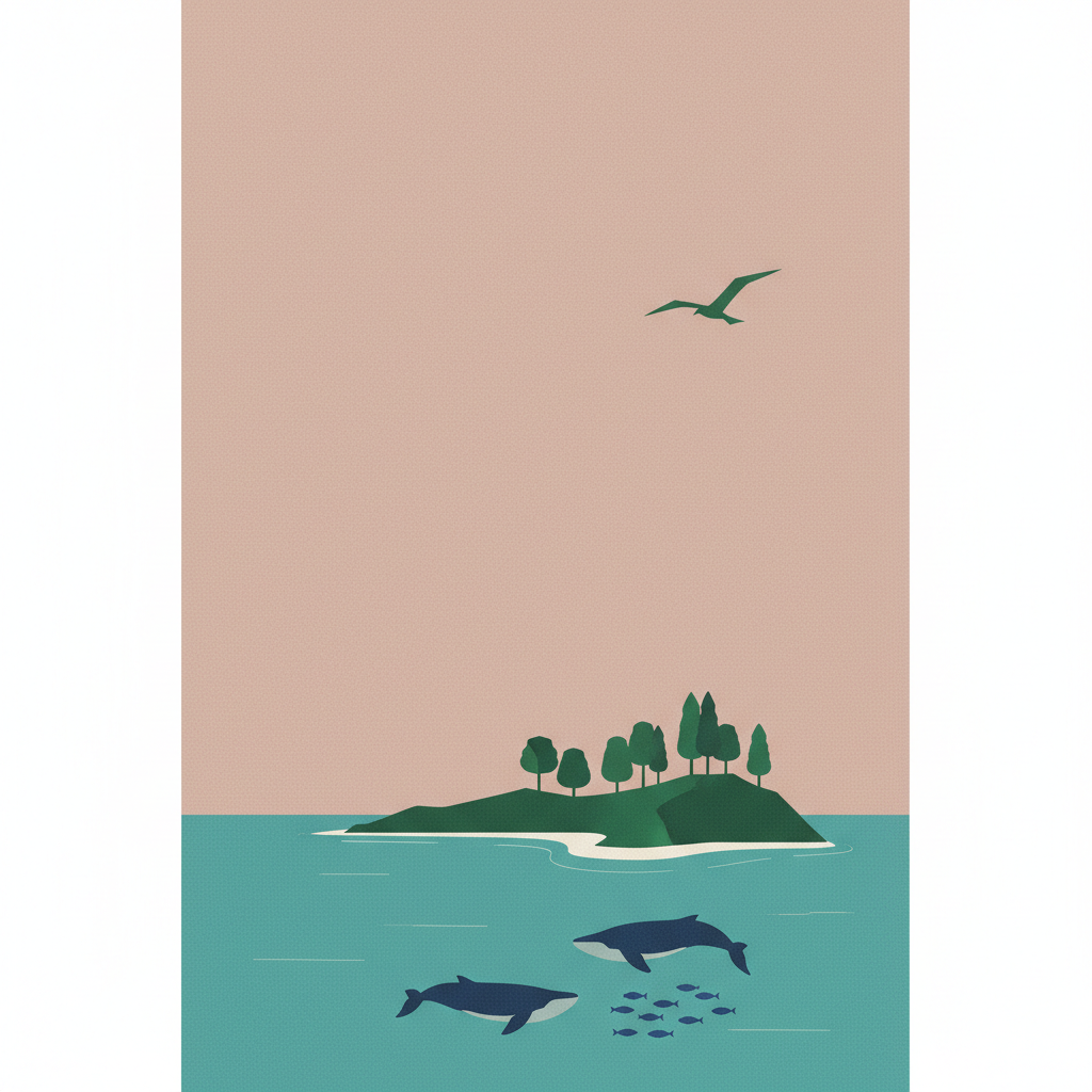 Coiba National Park and its Special Zone of Marine Protection — illustrated travel poster