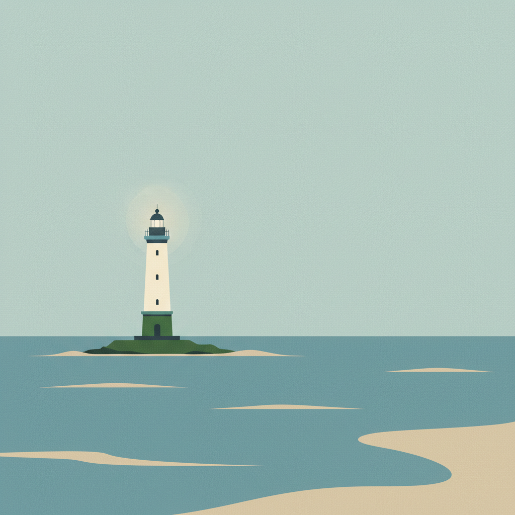 Cordouan Lighthouse — illustrated travel poster
