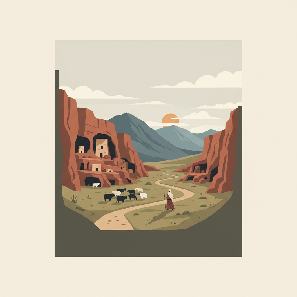 Cultural Landscape of Maymand — illustrated travel poster