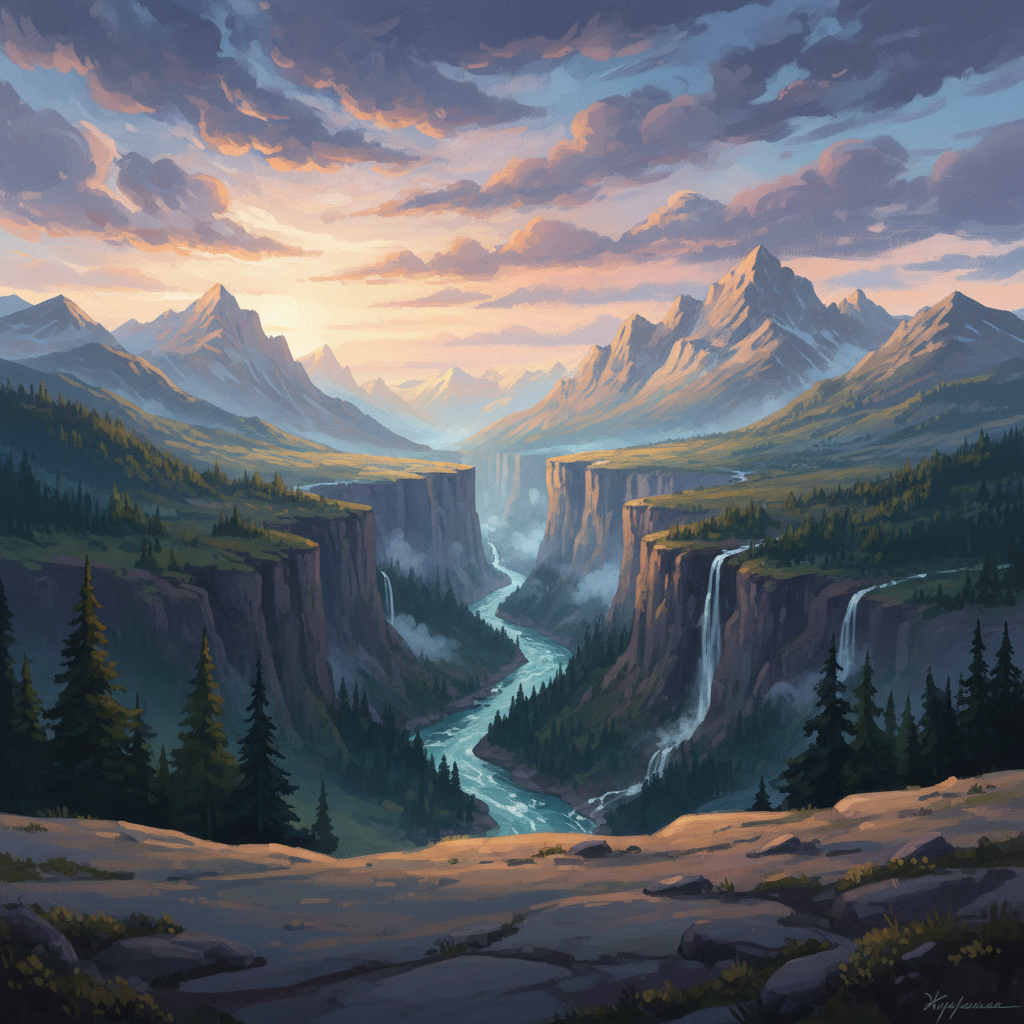 Durmitor National Park — illustrated travel poster