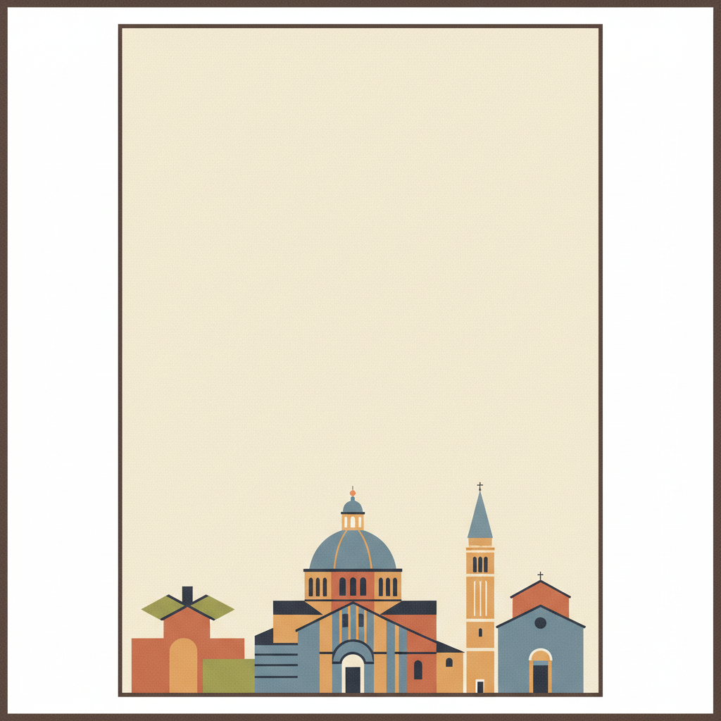 Early Christian Monuments of Ravenna — illustrated travel poster