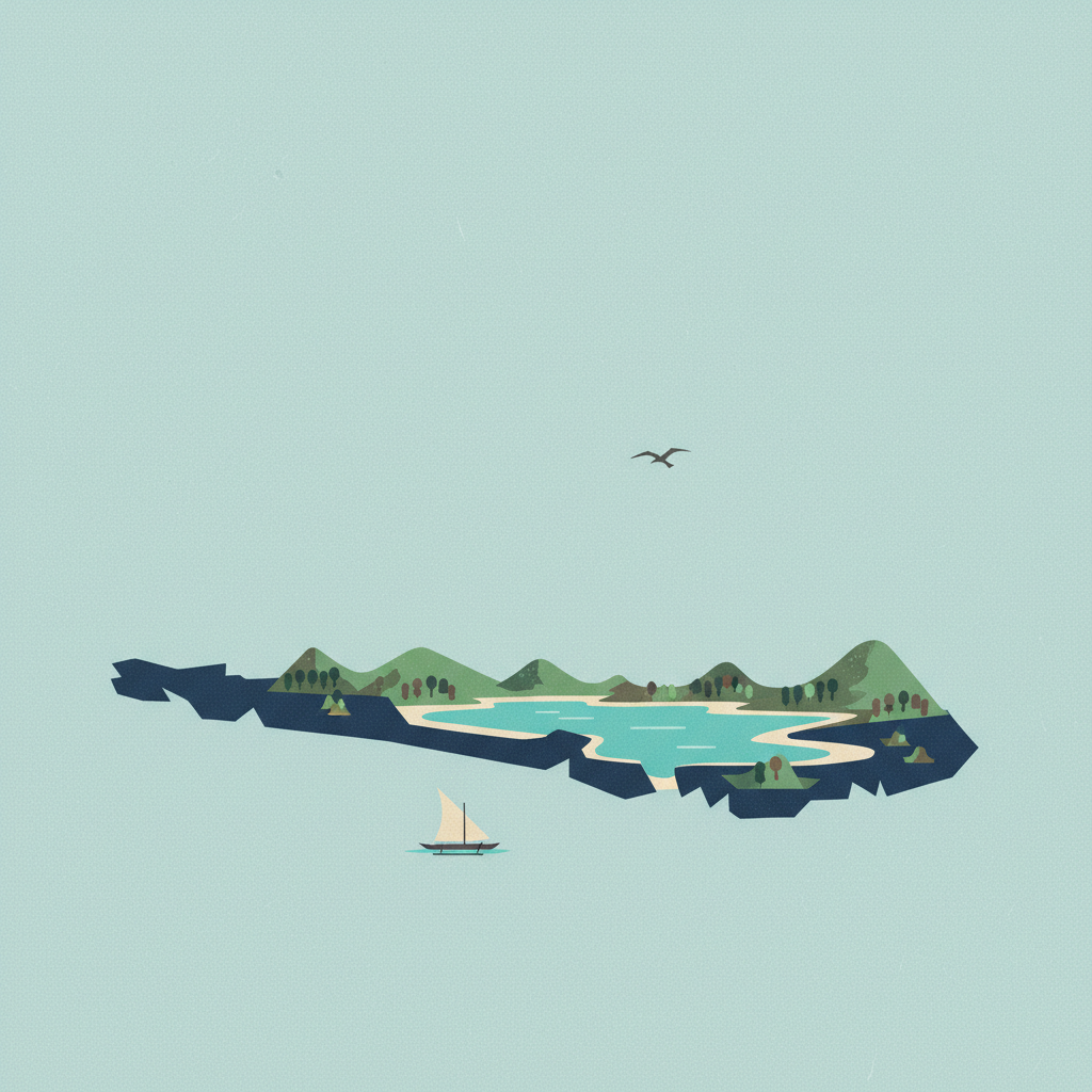 East Rennell — illustrated travel poster