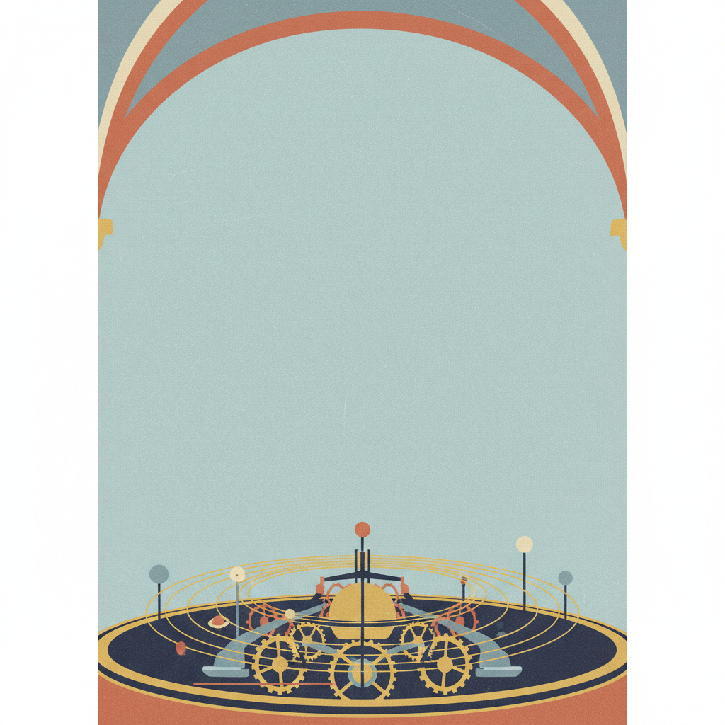 Eisinga Planetarium in Franeker — illustrated travel poster