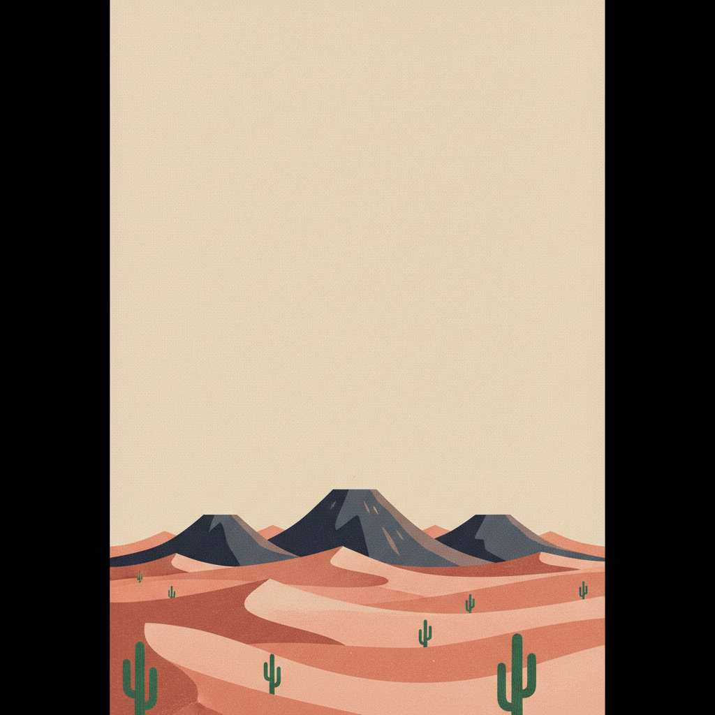 El Pinacate and Gran Desierto de Altar Biosphere Reserve — illustrated travel poster