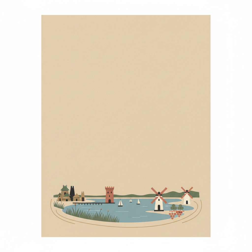 Fertö / Neusiedlersee Cultural Landscape — illustrated travel poster