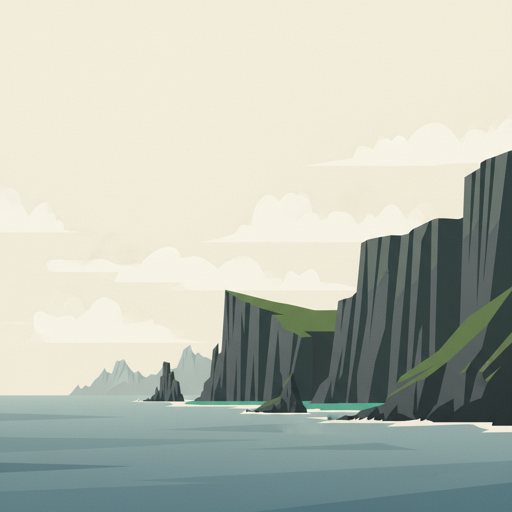 Gough and Inaccessible Islands — illustrated travel poster