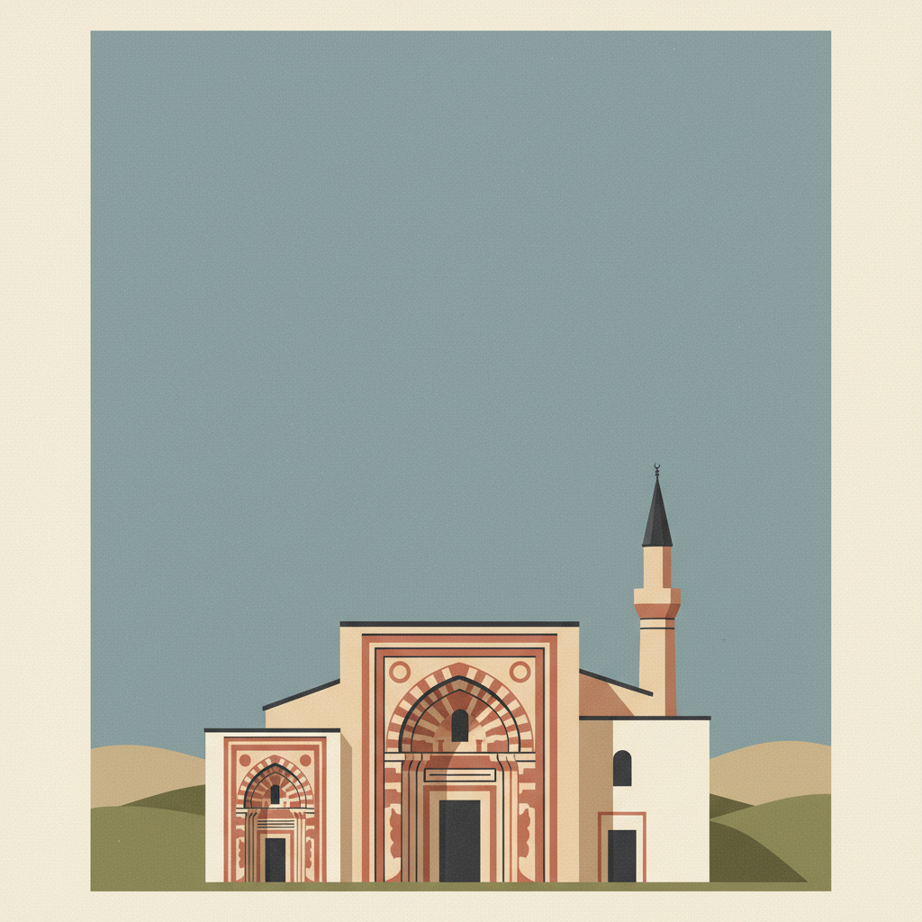 Great Mosque and Hospital of Divriği — illustrated travel poster