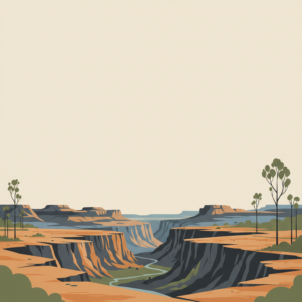 Greater Blue Mountains Area — illustrated travel poster