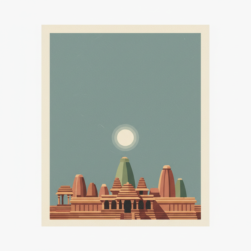 Group of Monuments at Pattadakal — illustrated travel poster