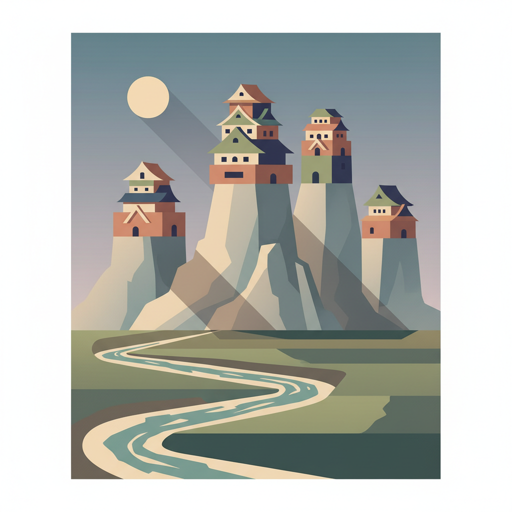 Gusuku Sites and Related Properties of the Kingdom of Ryukyu — illustrated travel poster