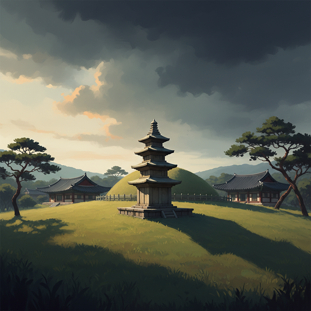 Gyeongju Historic Areas — illustrated travel poster