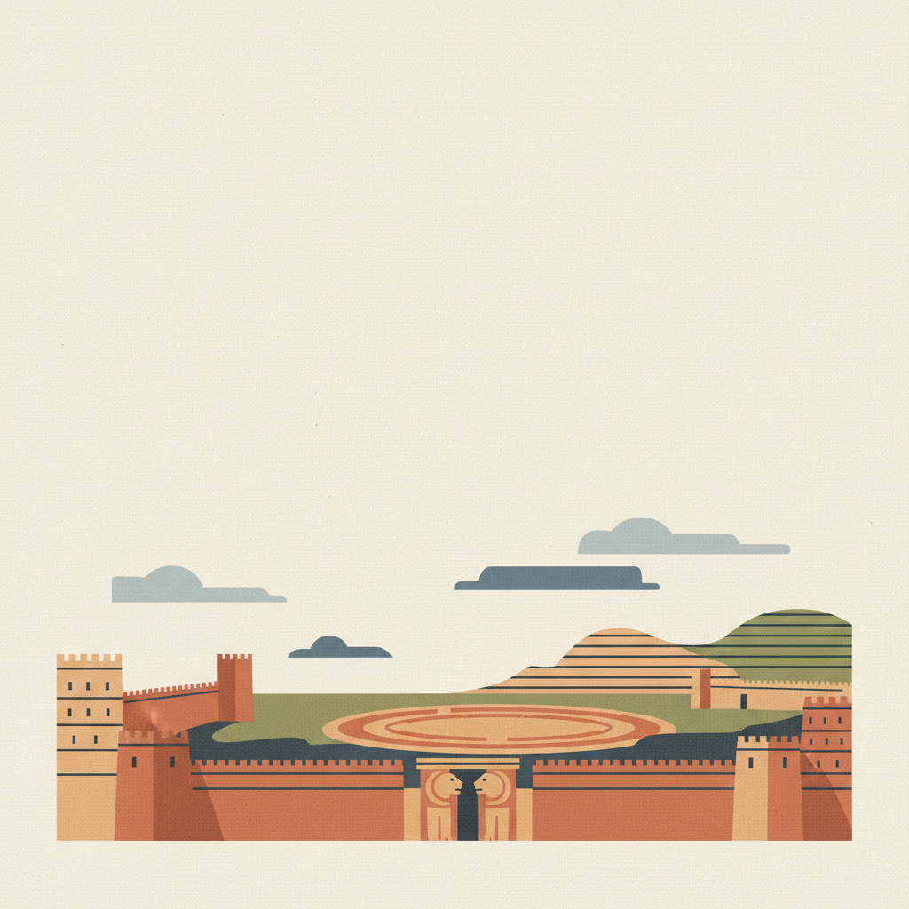 Hattusha: the Hittite Capital — illustrated travel poster