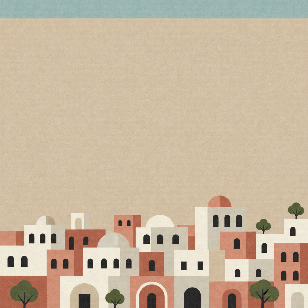 Hebron/Al-Khalil Old Town — illustrated travel poster