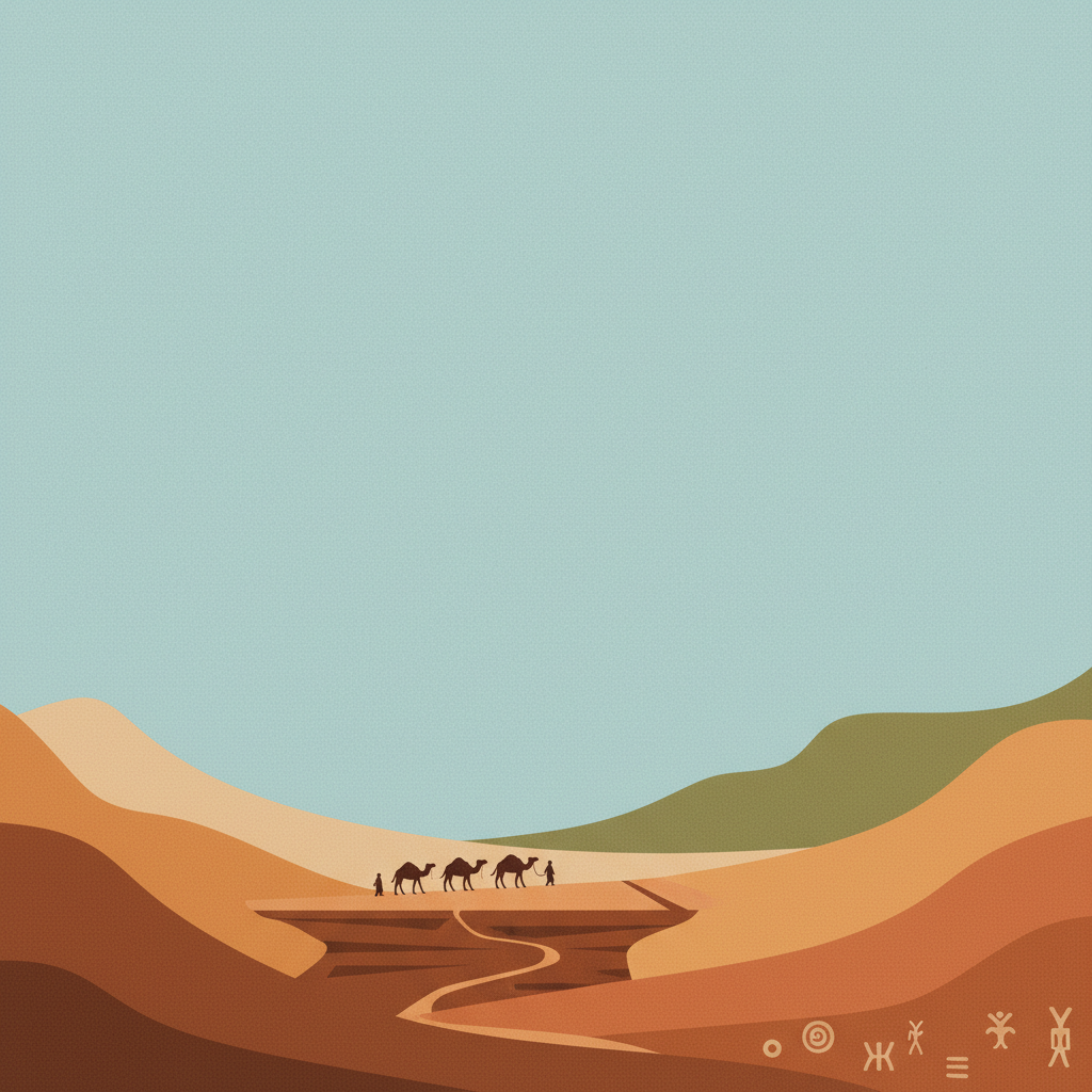 Ḥimā Cultural Area — illustrated travel poster