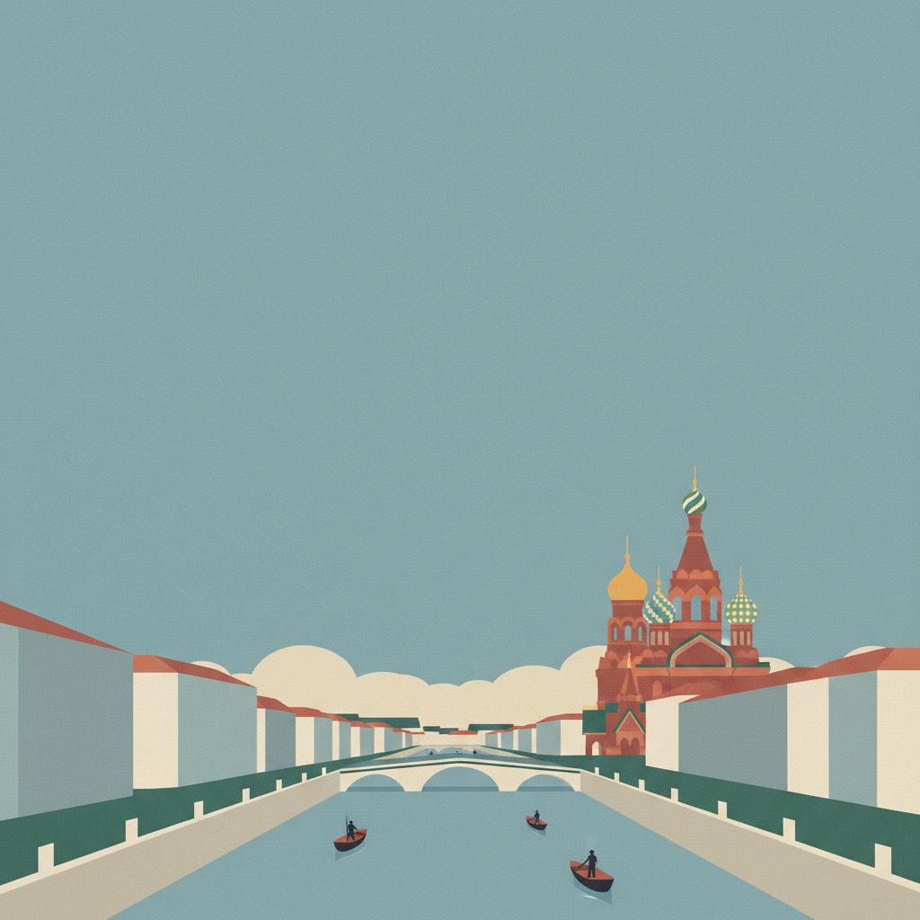 Historic Centre of Saint Petersburg and Related Groups of Monuments — illustrated travel poster
