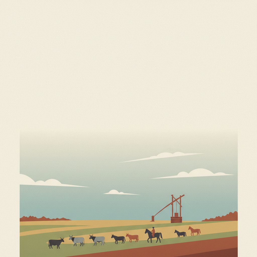 Hortobágy National Park - the <i>Puszta</i> — illustrated travel poster