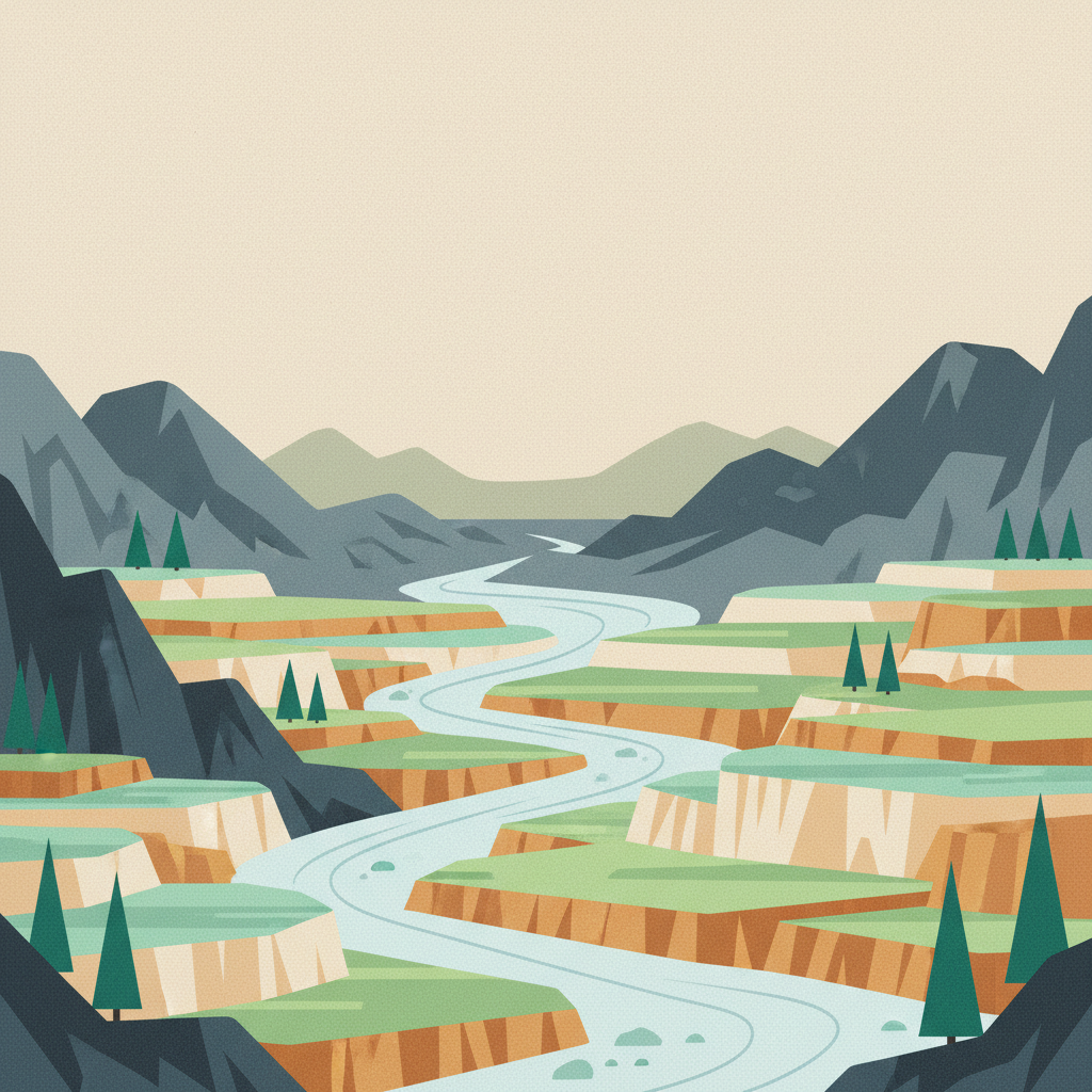 Huanglong Scenic and Historic Interest Area — illustrated travel poster