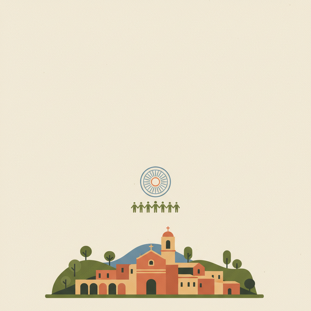 Jesuit Missions of the Chiquitos — illustrated travel poster