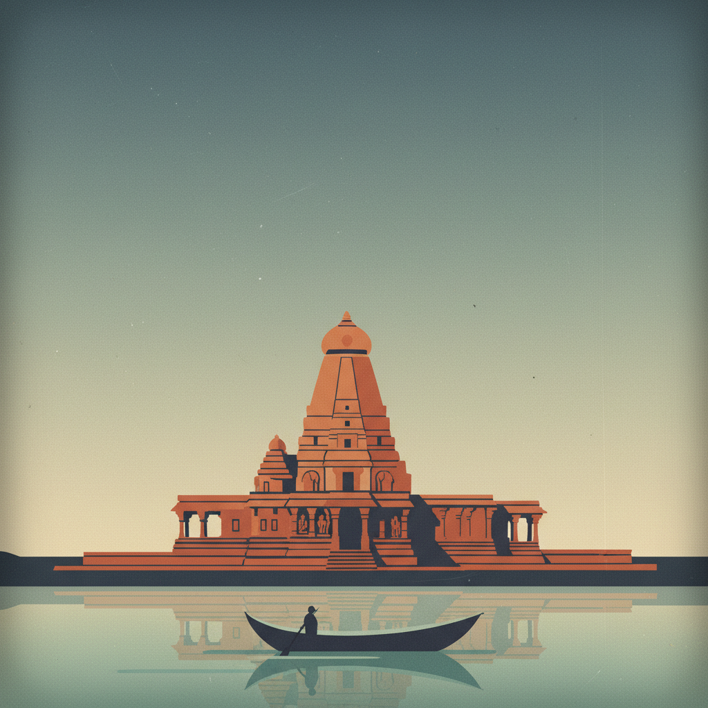 Kakatiya Rudreshwara (Ramappa) Temple, Telangana — illustrated travel poster