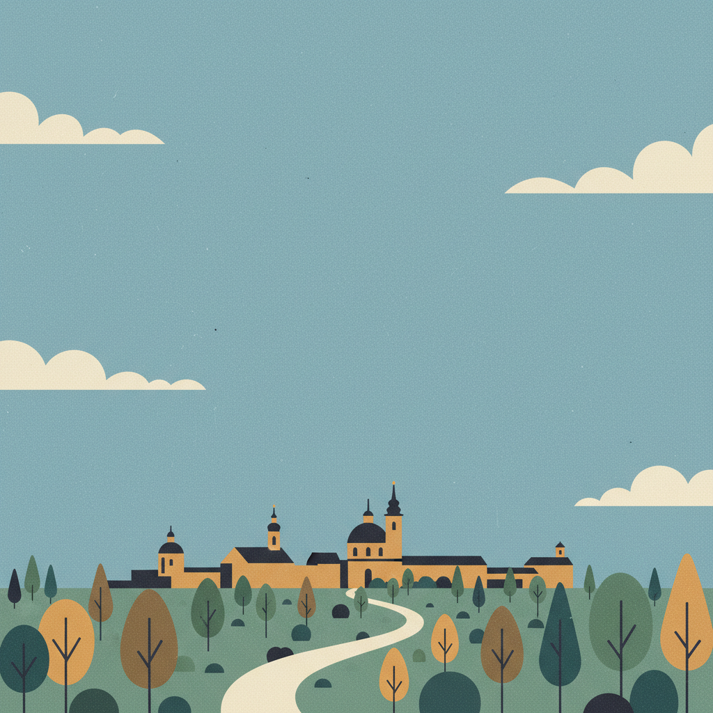 Kalwaria Zebrzydowska: the Mannerist Architectural and Park Landscape Complex and Pilgrimage Park — illustrated travel poster