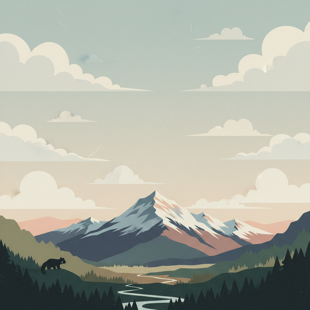 Khangchendzonga National Park — illustrated travel poster