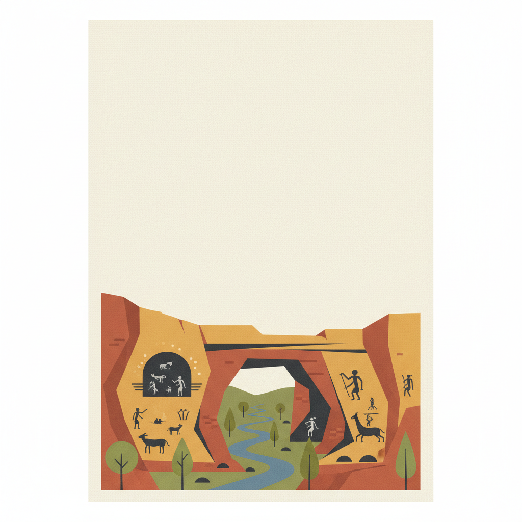 Kondoa Rock-Art Sites — illustrated travel poster