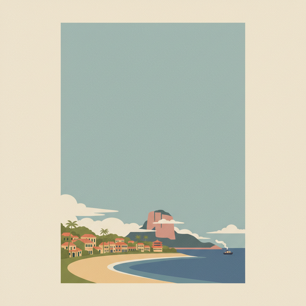 Kulangsu, a Historic International Settlement — illustrated travel poster