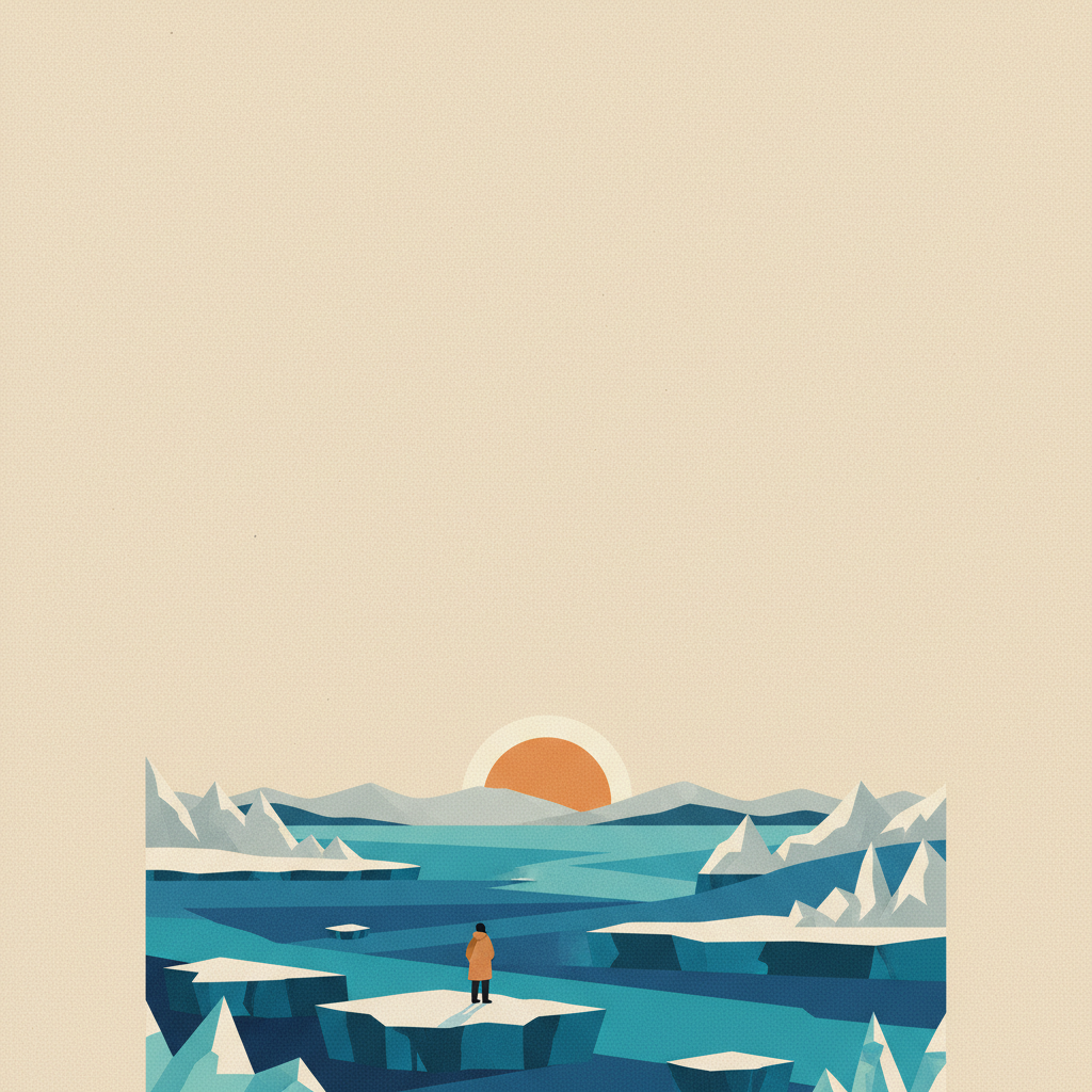Lake Baikal — illustrated travel poster