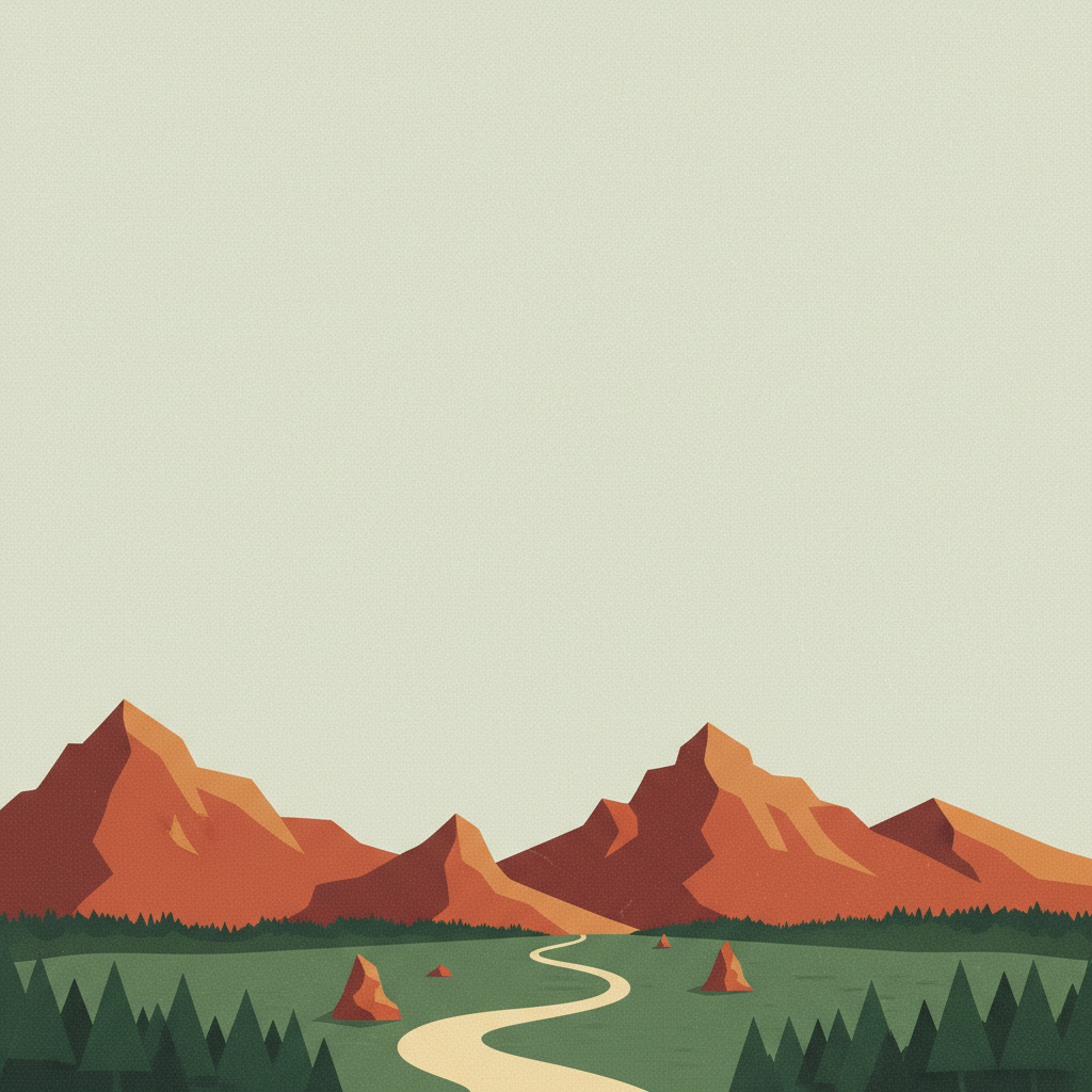 Las Médulas — illustrated travel poster