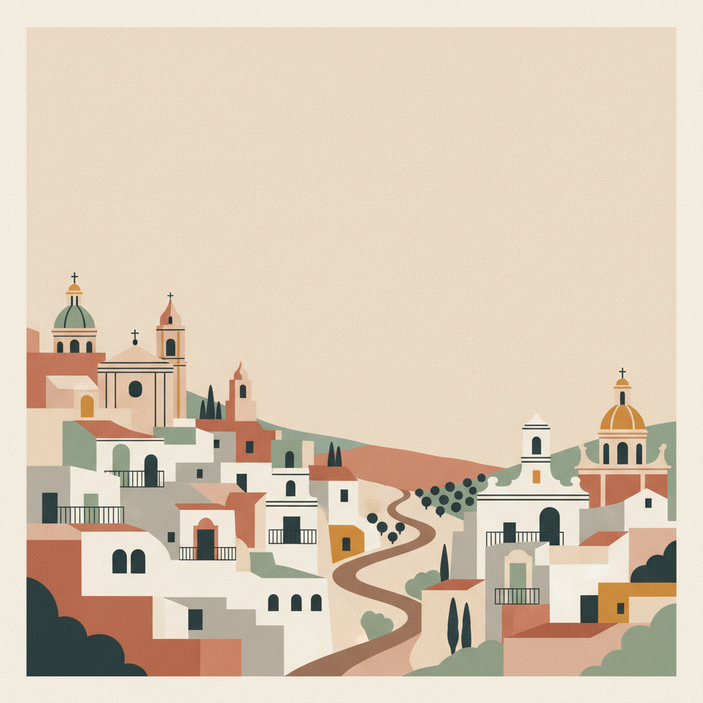 Late Baroque Towns of the Val di Noto (South-Eastern Sicily) — illustrated travel poster