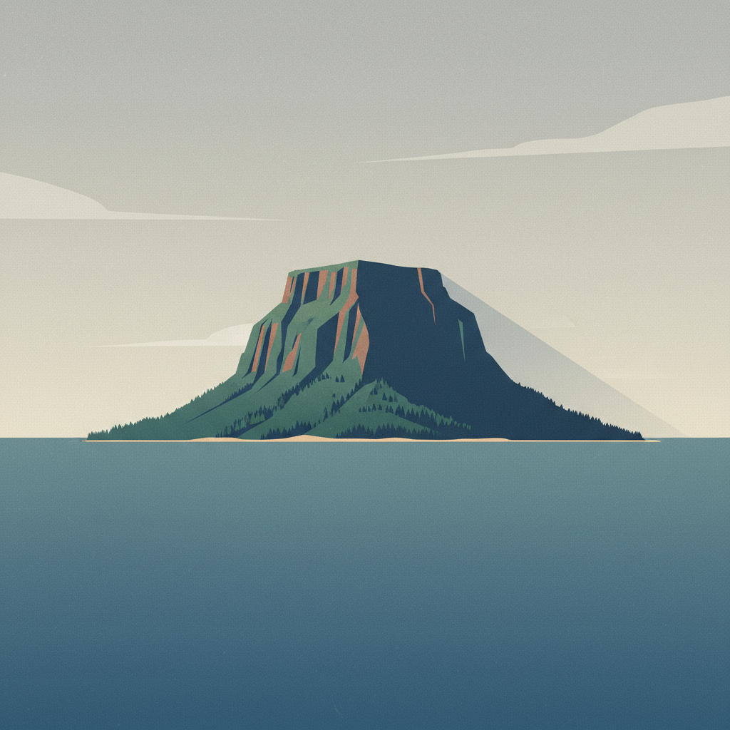 Le Morne Cultural Landscape — illustrated travel poster