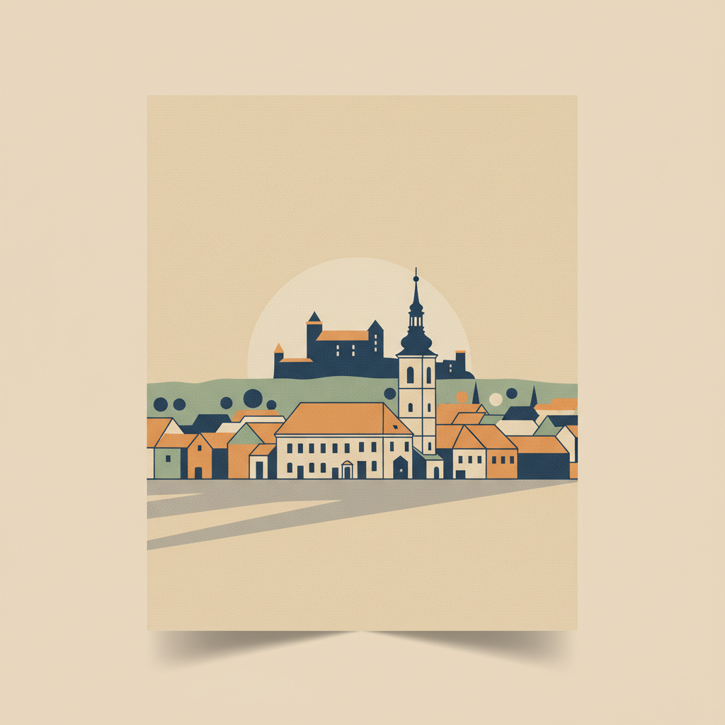 Levoča, Spišský Hrad and the Associated Cultural Monuments — illustrated travel poster